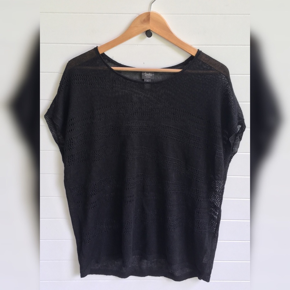Chico’s Travelers Collection Sheer Knit Top Summer